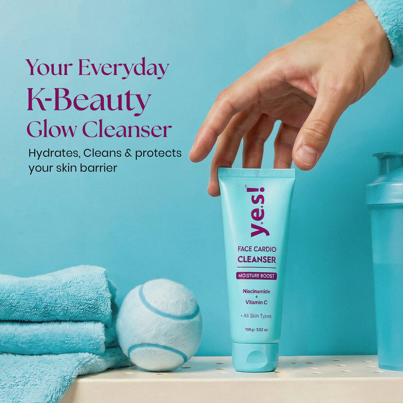 Yes! Face Cardio Cleanser with Niacinamide | Korean Face Wash for All Skin Types