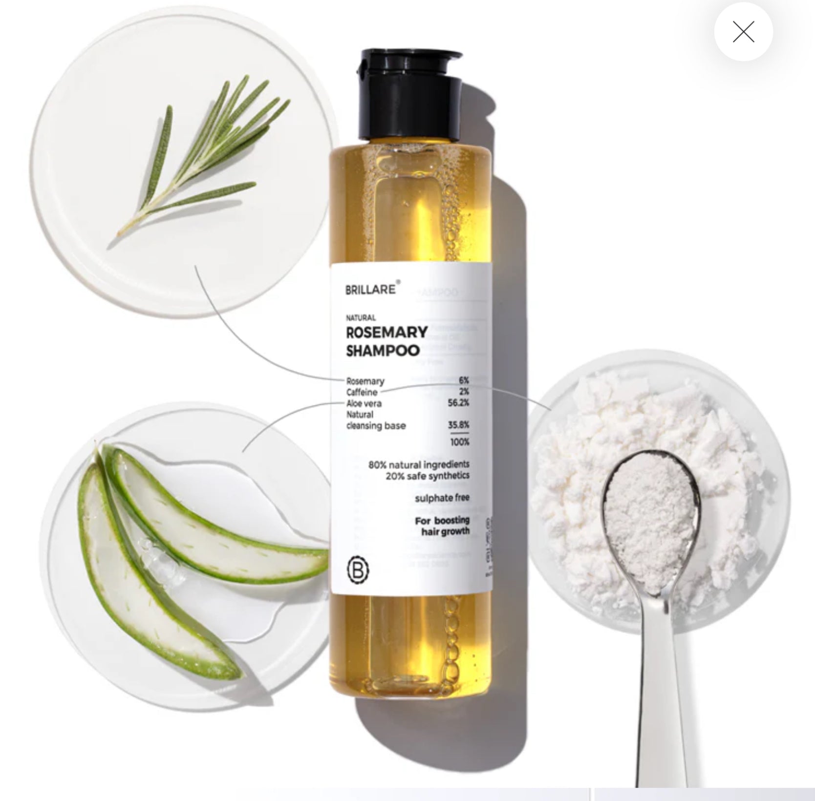 Rosemary Shampoo for Visible Hair Growth