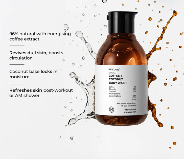 Coffee & Coconut Body Wash for Energized & Moisturised Skin