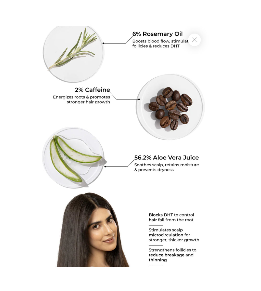 Rosemary Shampoo for Visible Hair Growth