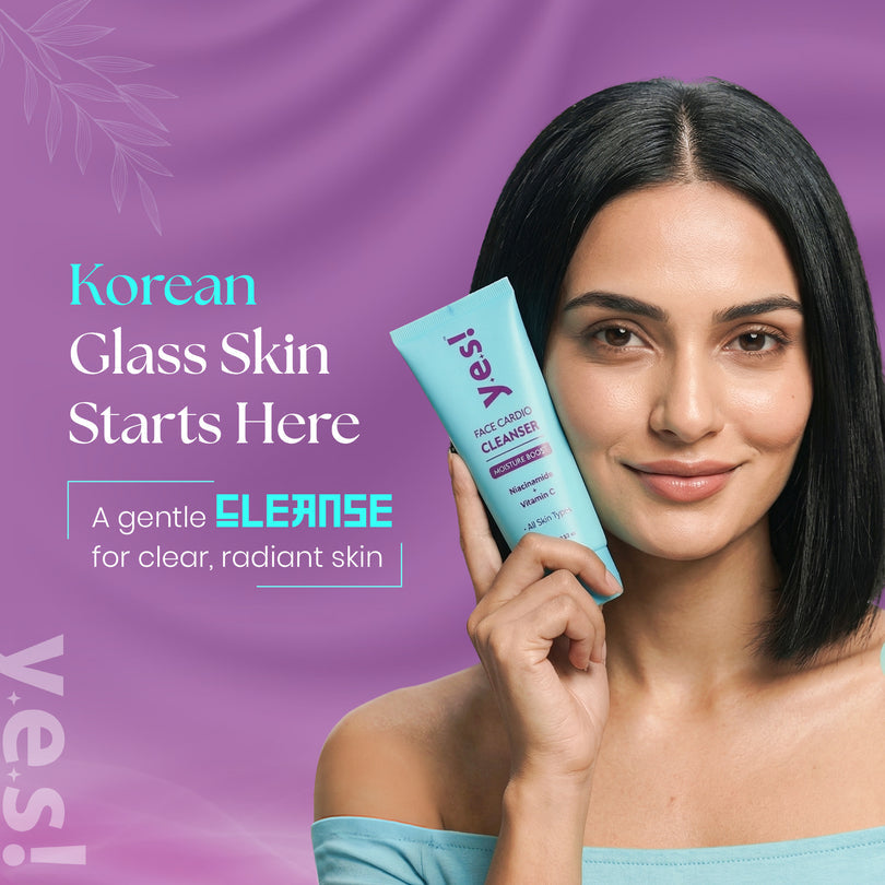Yes! Face Cardio Cleanser with Niacinamide | Korean Face Wash for All Skin Types