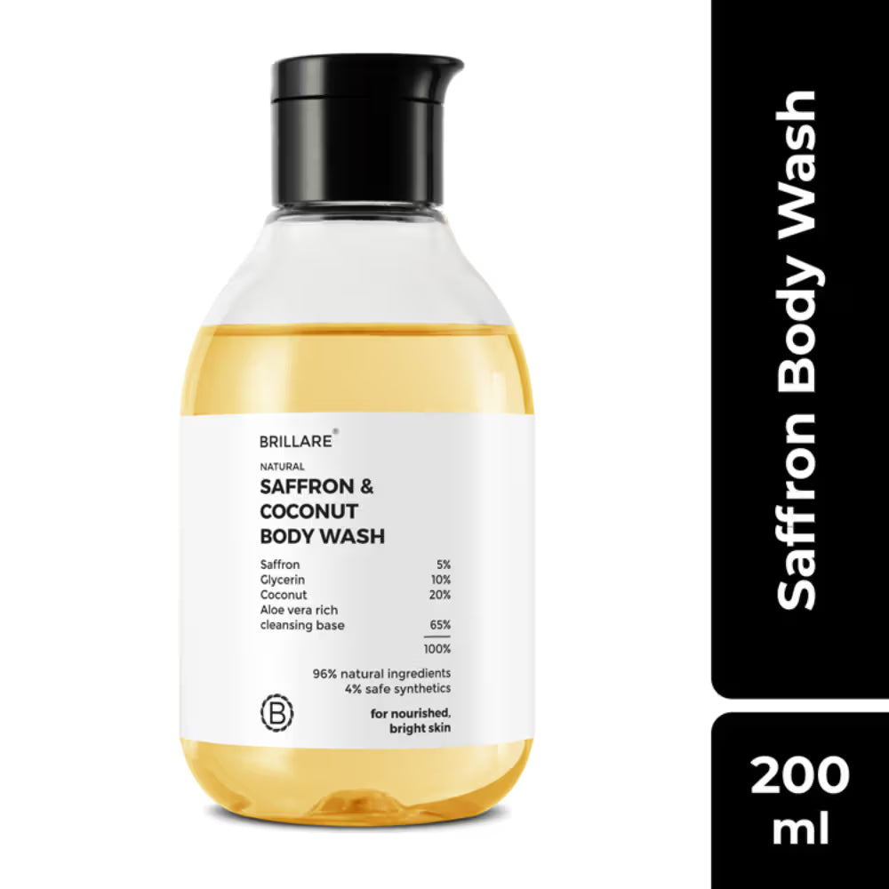 Brillare Saffron & Coconut Body Wash - 200ml
