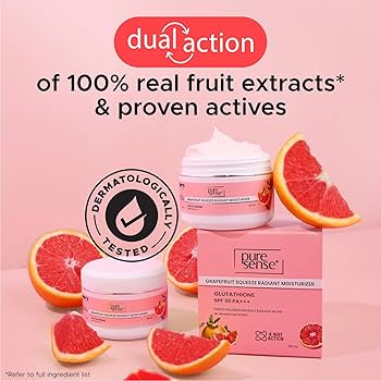 PureSense Grapefruit Squeeze Radiant Moisturizer SPF 30 PA+++ with Glutathione & Vitamin C  (50 ml)