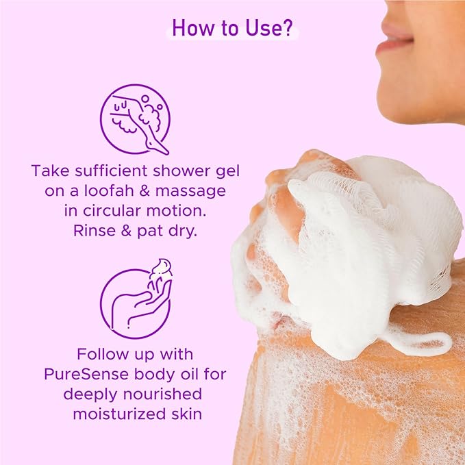 PureSense Hyaluronic Acid + Niacinamide Berry Blast Body Wash Shower Gel | Deep Clean & Intense Hydration | Help Reduce Flakes & Itchiness | For Dry Skin | No Paraben | For Men & Women | 310ml