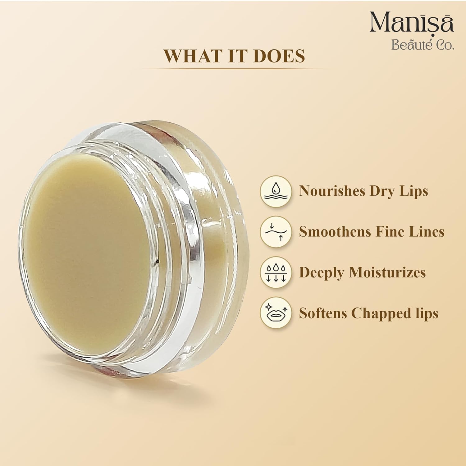 24K Gold Lip Glow Balm for Intense Hydration | Infused with 24k Gold, Vitamin-C & Shea Butter | For Nourished Lips all Day (8g)