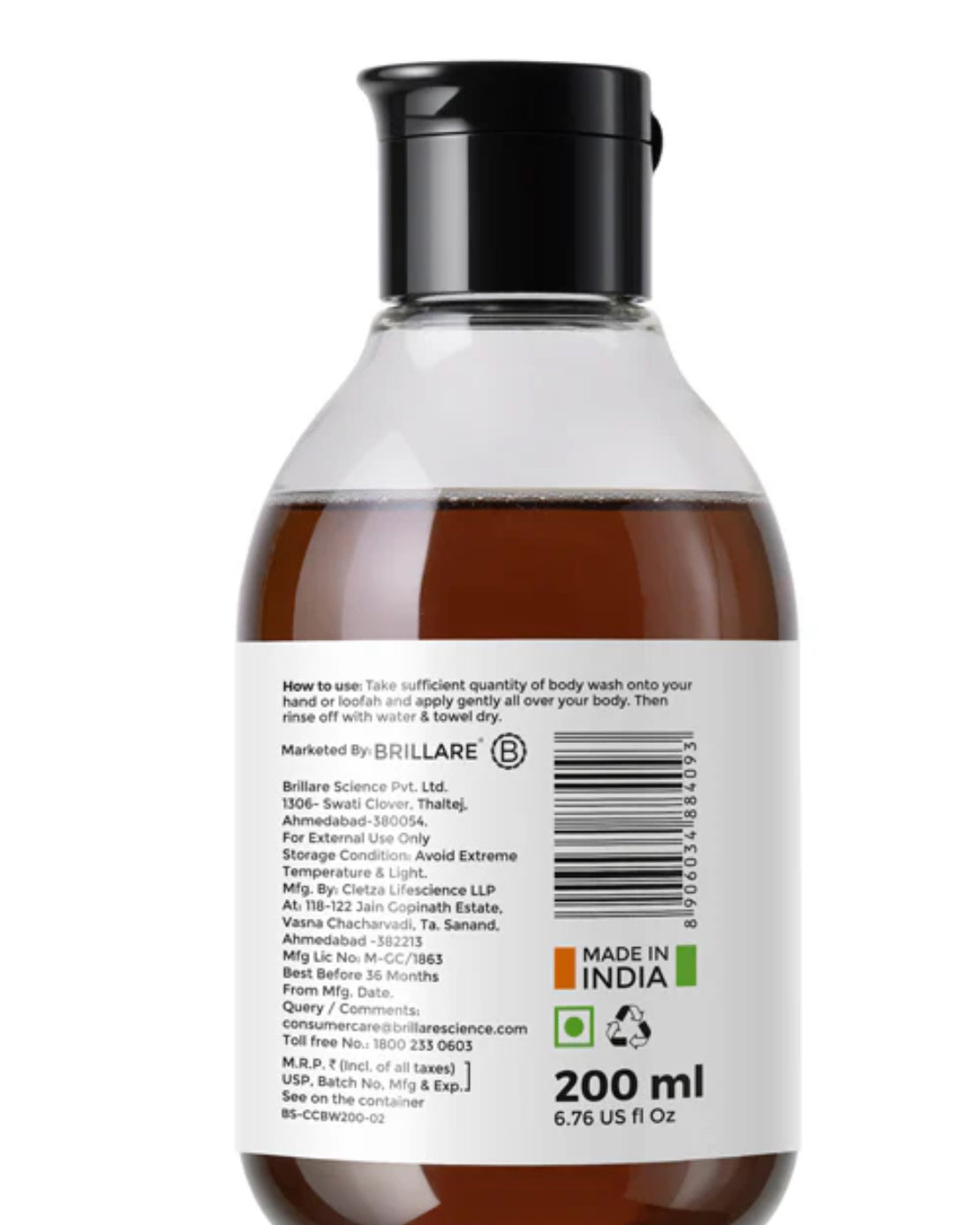 Coffee & Coconut Body Wash for Energized & Moisturised Skin