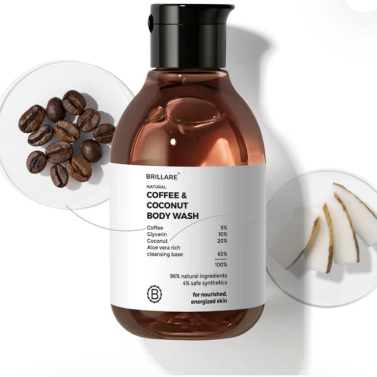 Coffee & Coconut Body Wash for Energized & Moisturised Skin