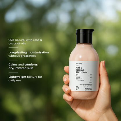 BRILLARE Rose & Coconut Body Lotion - 200ml  (200 ml)